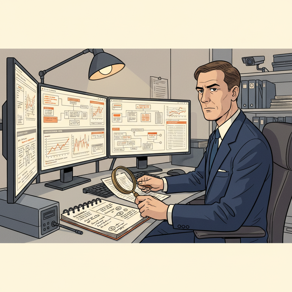 BSA analyst investigating AML transaction alerts