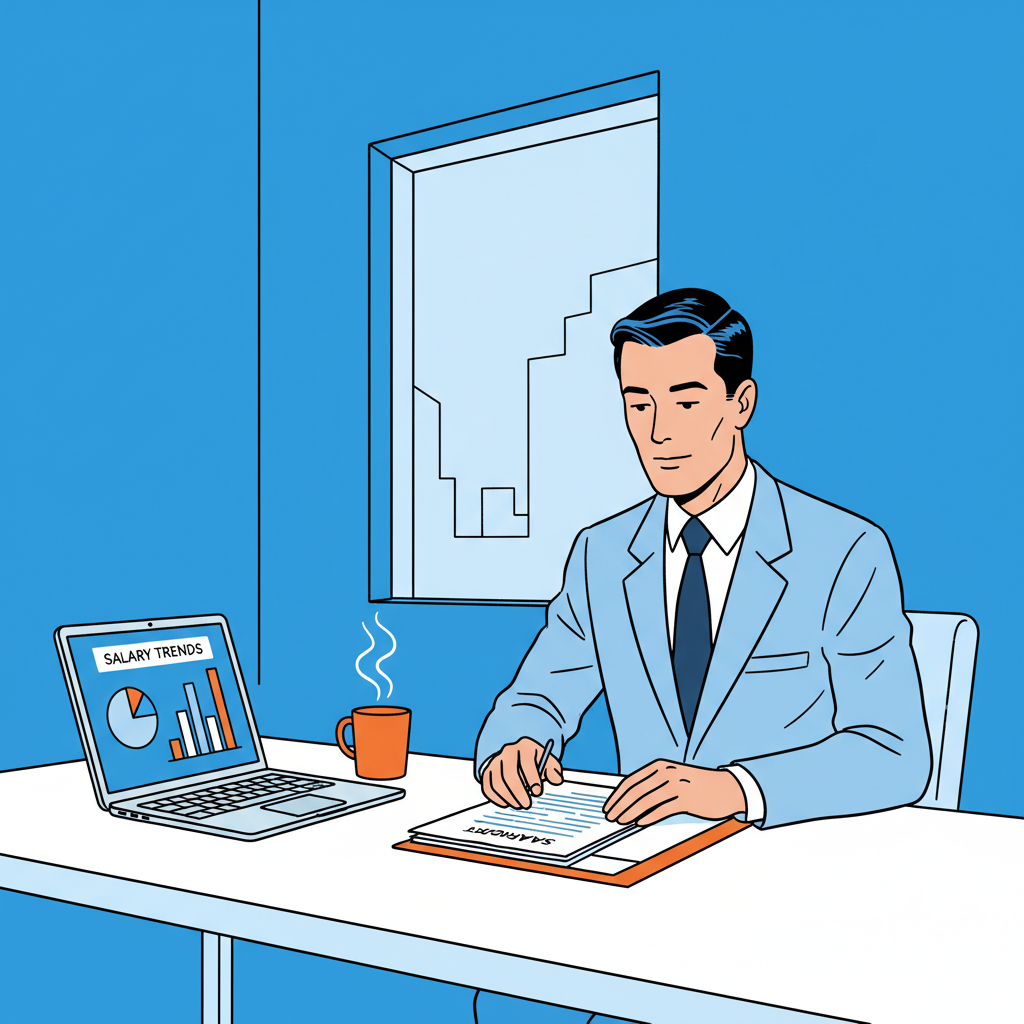 Underwriter reviewing policy applications and risk data at an insurance carrier